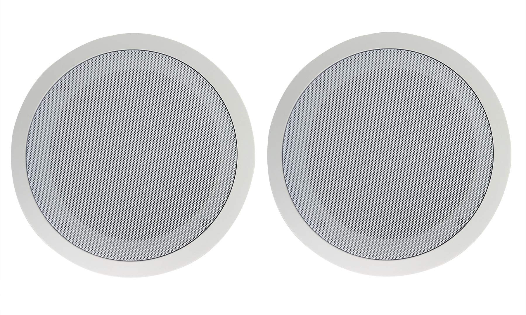 Rockville 2 CC80T White 8″ Commercial 70v Ceiling Speakers for Restaurant/Bar
