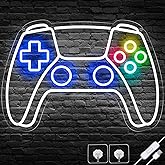 Gamer Neon Sign, Gamepad Shaped LED Neon Sign for Gamer Room Decor, Gaming Neon Sign for Boys Room Decor, Neon Gaming Sign for Gaming Wall Decor, USB Powered Gamer Gifts for Teens, Boys, Kids