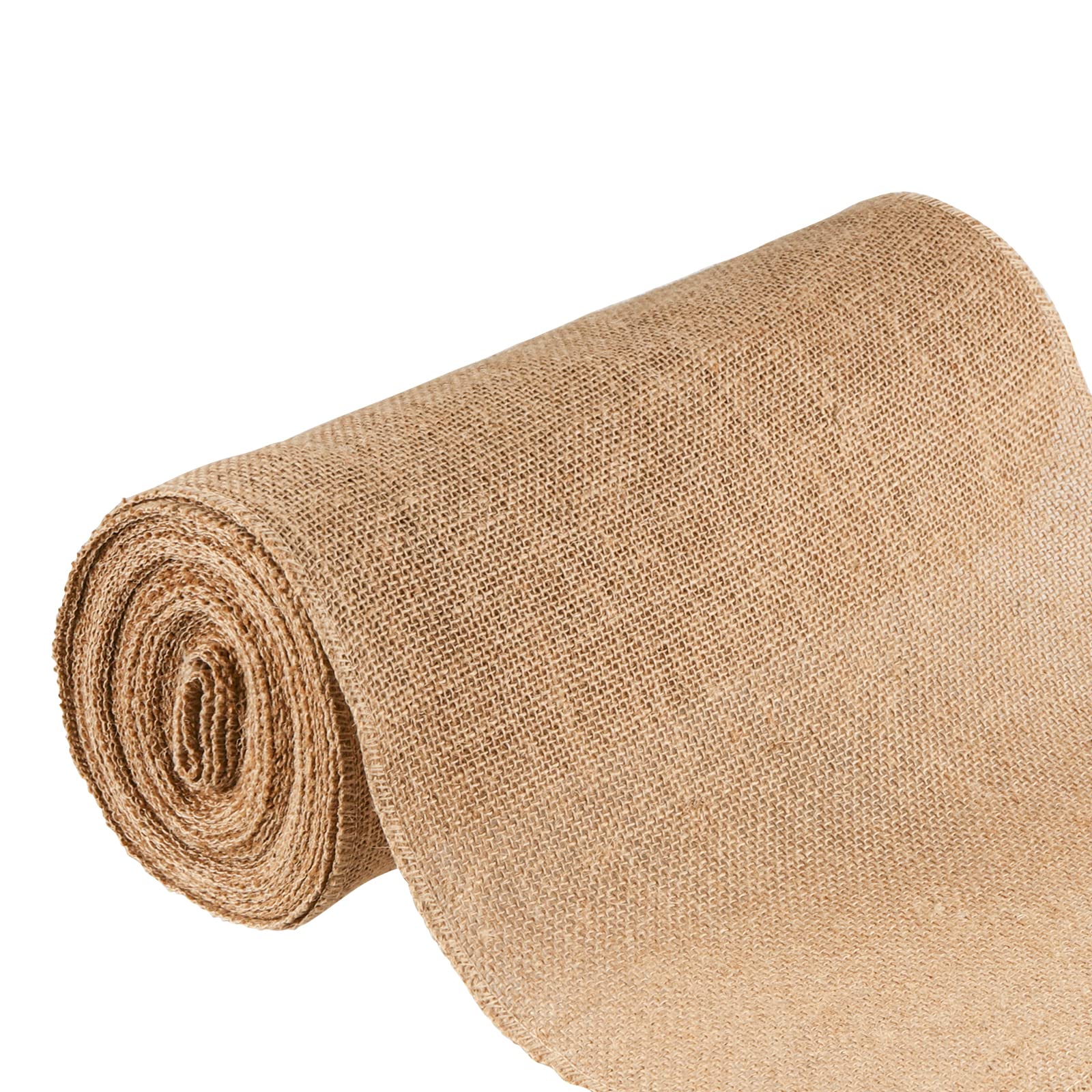 JOIKIT 30 cm x 10 m Natural Hessian Roll, Hessian Fabric Roll, Woven Natural Jute Fabric Burlap Table Runner Upholstery Cloth Supplies for Arts and Crafts, Decorative Collages, Models Building