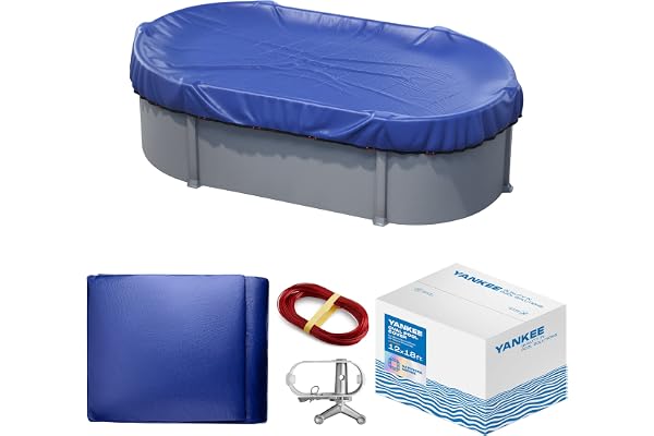 Yankee Pool Cover for Oval Pool | 12 x 18-ft | Oval Winter Pool Cover for Above Ground Pools | Extra Thick & Durable, UV-Resi
