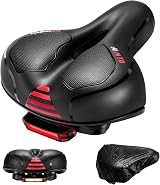 YOUNGDO Ultra Comfortable Bike Saddle Ergonomic Hollow Design Black Red view 7