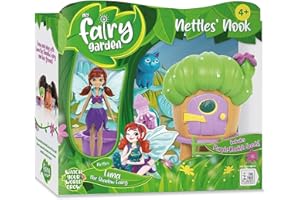 My Fairy Garden Nettles’ Nook Mini Terrarium- Tiny Garden with Shadow Fairy & Cat Doll - Grow Your Own Mini Garden Kit - Educational Playset with Soil, Seeds & Fairy Field Guide for Kids Aged 4 and Up