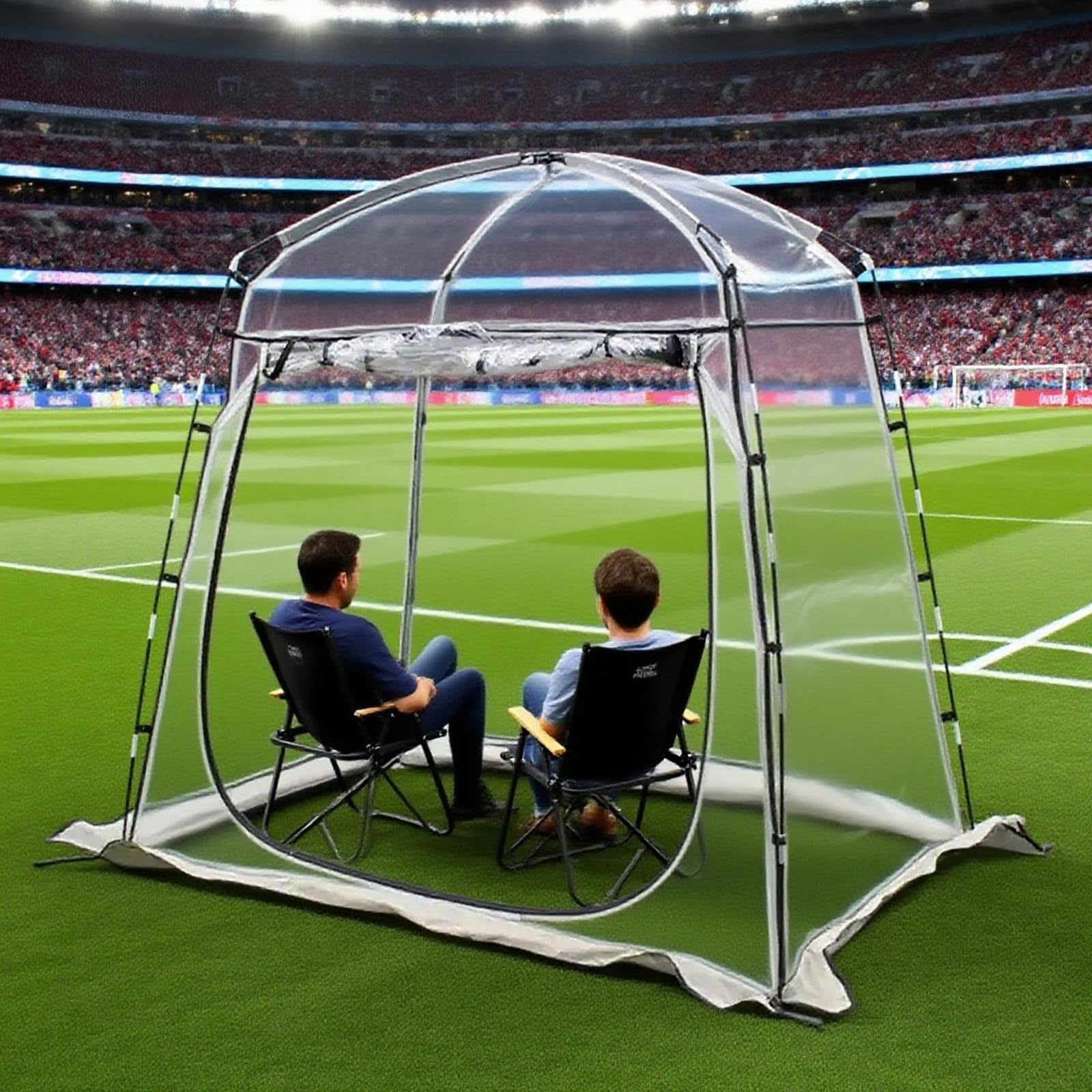 Photo 1 of 2-3 Person Sports Tent, Weatherproof All-Weather Shelter with Clear View & Adequate Headroom for Soccer, Baseball & Outdoor Events