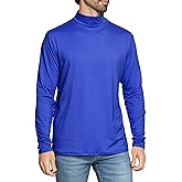 STRETCH IS COMFORT Men’s Oh So Soft Mock Neck Long Sleeve Shirt Perfect for Casual Wear, Stylish, Classic Fit | Small-5X