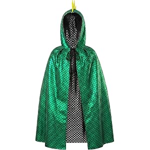 choyaxo Dinosaur Cape Halloween Costume for Halloween Birthday Party Favors Gifts Dragon Hooded Cloak 33"/110cm Include Hood