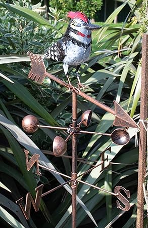 East2eden Metal Wild Bird Design Wind Weathervane Weather Vane Garden Ornament Decoration Woodpecker Amazon Co Uk Garden Outdoors