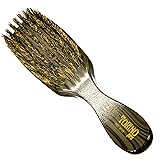 Torino Pro Wave Brush #8719-7 Row Medium bristles -100% Pure Boar Bristles - Great Workhorse for laying down your 360 Waves