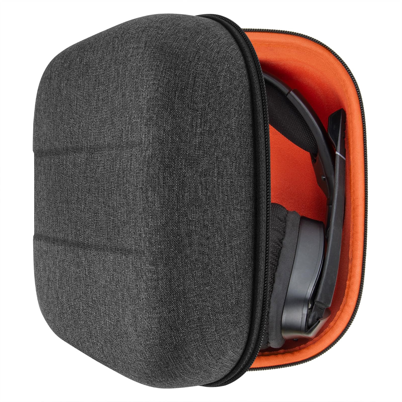 Geekria Shield Headphones Case Compatible with Corsair Void v2 Wireless, HS80, Virtuoso, HS55, HS65, Replacement Extra Hard Shell Travel Carrying Bag with Cable Storage (Dark Grey)