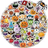 Benresive 300 Pcs Halloween Stickers for Kids, Bulk Water Bottle Stickers | Halloween Party Favors Gifts, Toys Bulk, Goodie Bags Stuffers, Halloween Crafts for Kids, Non Candy Treats, Prizes for Kids