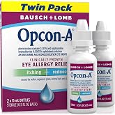 Opcon-A Allergy Eye Drops, Antihistamine and Redness Relief for Itchy, Red Eyes, Soothes Irritation from Pollen, Ragweed, Grass, Animal Hair and Dander Clinically Proven Formula, 0.5 Fl Oz (Pack of 2)