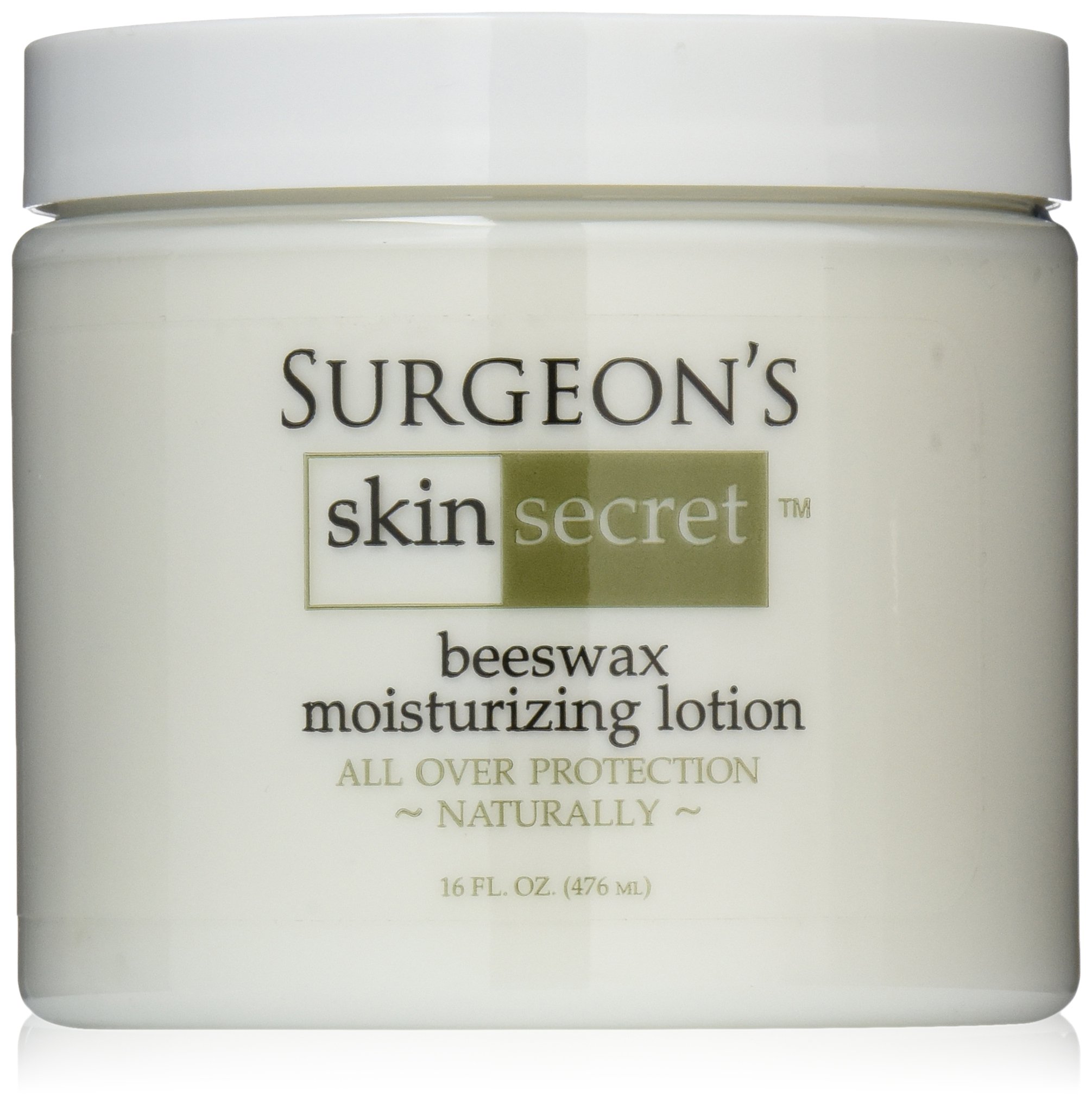 Surgeon's Skin Secret Natural Beeswax Lotion Jar, 16 Ounce
