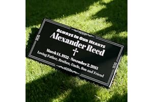 ORYG Personalized Memorial Stones—Featuring Photos, Names, and Inscriptions to Honor Loved Ones & Pets, Eternally Preserving 