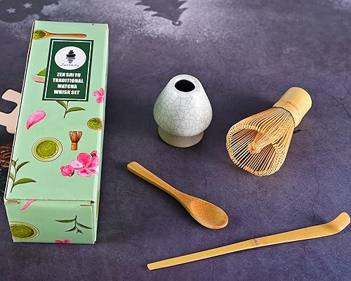 Matcha Sifter Matcha Chawan Matcha Bowl, Tea Whisk, Chashaku, Spoon, Matcha Holder, Bamboo Coaster Starter Set Matcha Kit