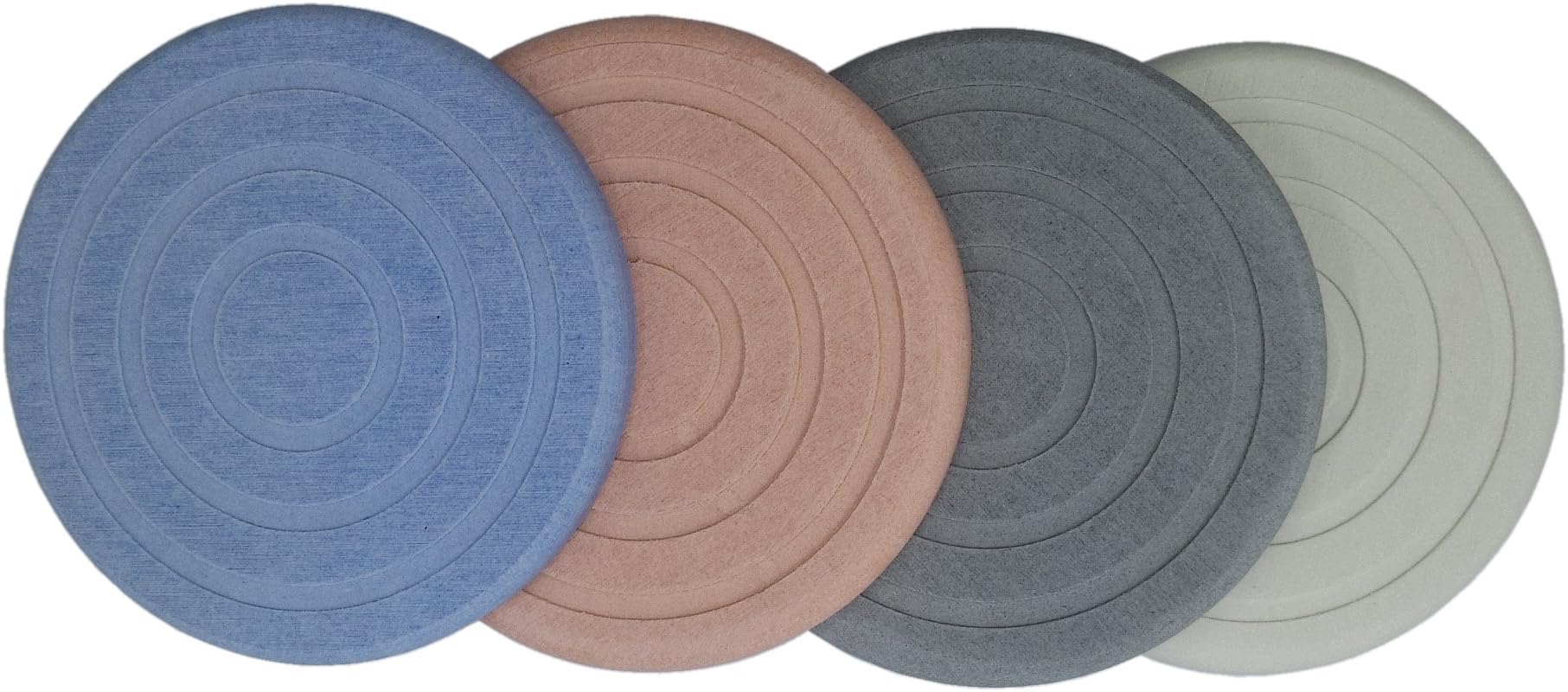Teeeemo Fashion Diatomite Absorbent Cup Pad Coasters Air Clean Good Absorption Antibacterial Anti Slip 4 set in Bright colors