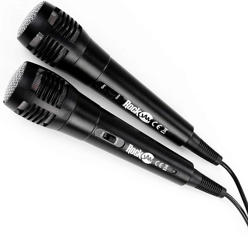 Máquina de karaokê rockjam ring bluetooth com dois microfones