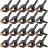 20 Packs Spring Clamps, 3.5 inch Spring Clamps Heavy Duty for Crafts and Professional Plastic Spring Clamps for Woodworking, 