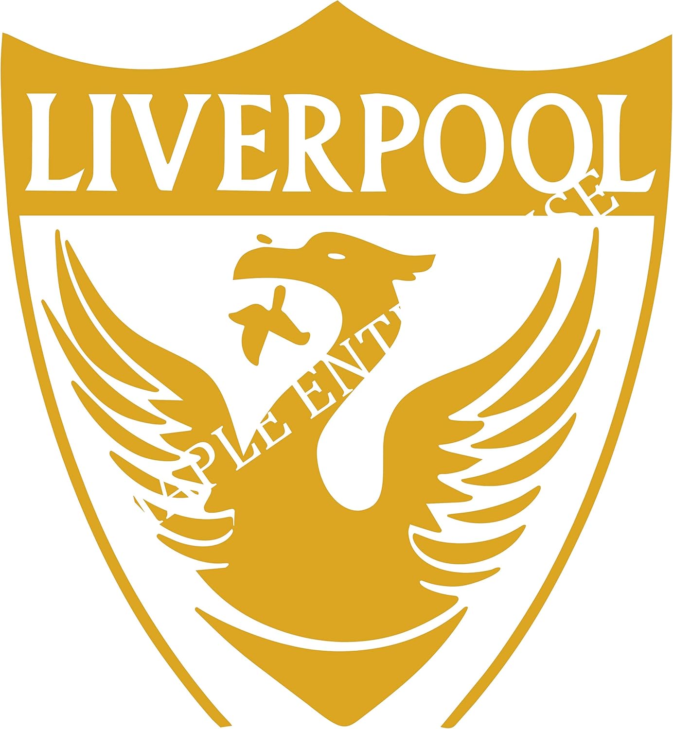 Maple Enterprsie Liverpool Football Club Bird Logo Vinyl Decal Sticker For Wall Decoration Car Bonnet Laptop Yeti Golden Amazon Ca Home Kitchen