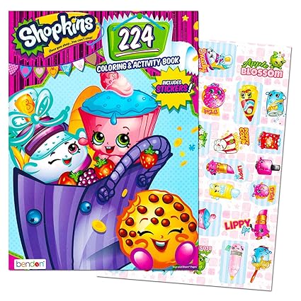 Buy Shopkins Giant Coloring And Activity Book With Stickers 224 Pages Online At Low Prices In India Amazon In