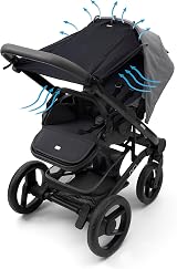 Dooky Sunshade Pram Shade Baby Car Seat Stroller Universal UPF 50+ Black view 2