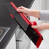 Vileda DuActiva 2in1 Anti-Dust Broom & Dustpan Set Red/Black view 4