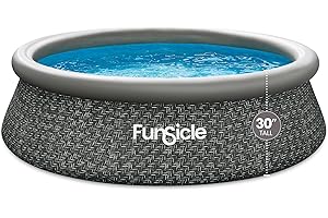 Funsicle QuickSet Designer 10' x 30" Round Above Ground Swimming Pool, With FiltraBoost 400 GPH Filter Pump, Type I Filter Ca