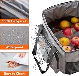 Lifewit Lunch Bag 24L Insulated Cooler Grey 40 Can Adult Portable view 3