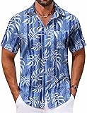 COOFANDY Mens Short Sleeve Button Down Shirts