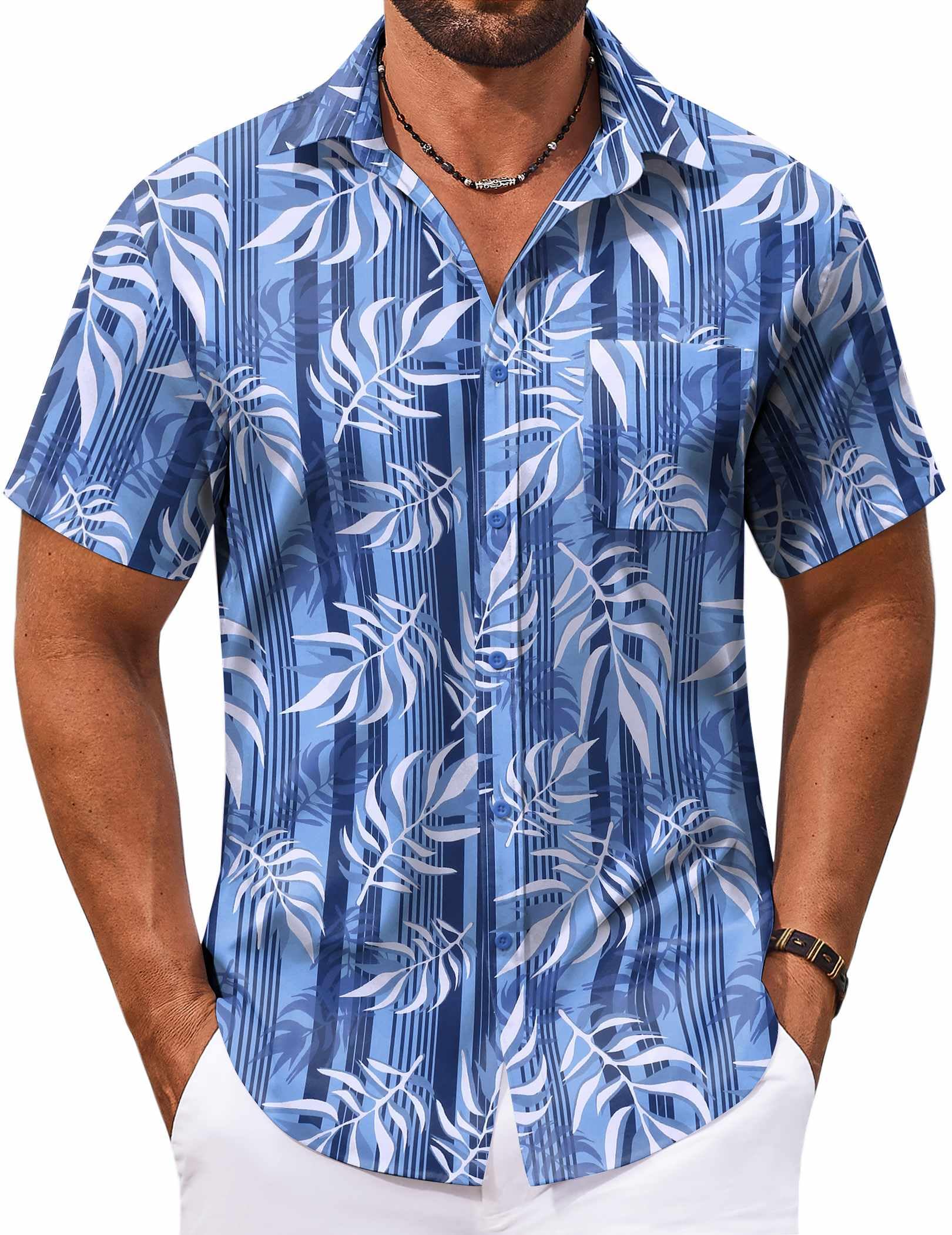 COOFANDY Mens Button Up Shirts Short Sleeve