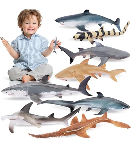 Temps de jeu captivant avec des figurines jouets marins en plastique et caoutchouc réalistes pour enfants
