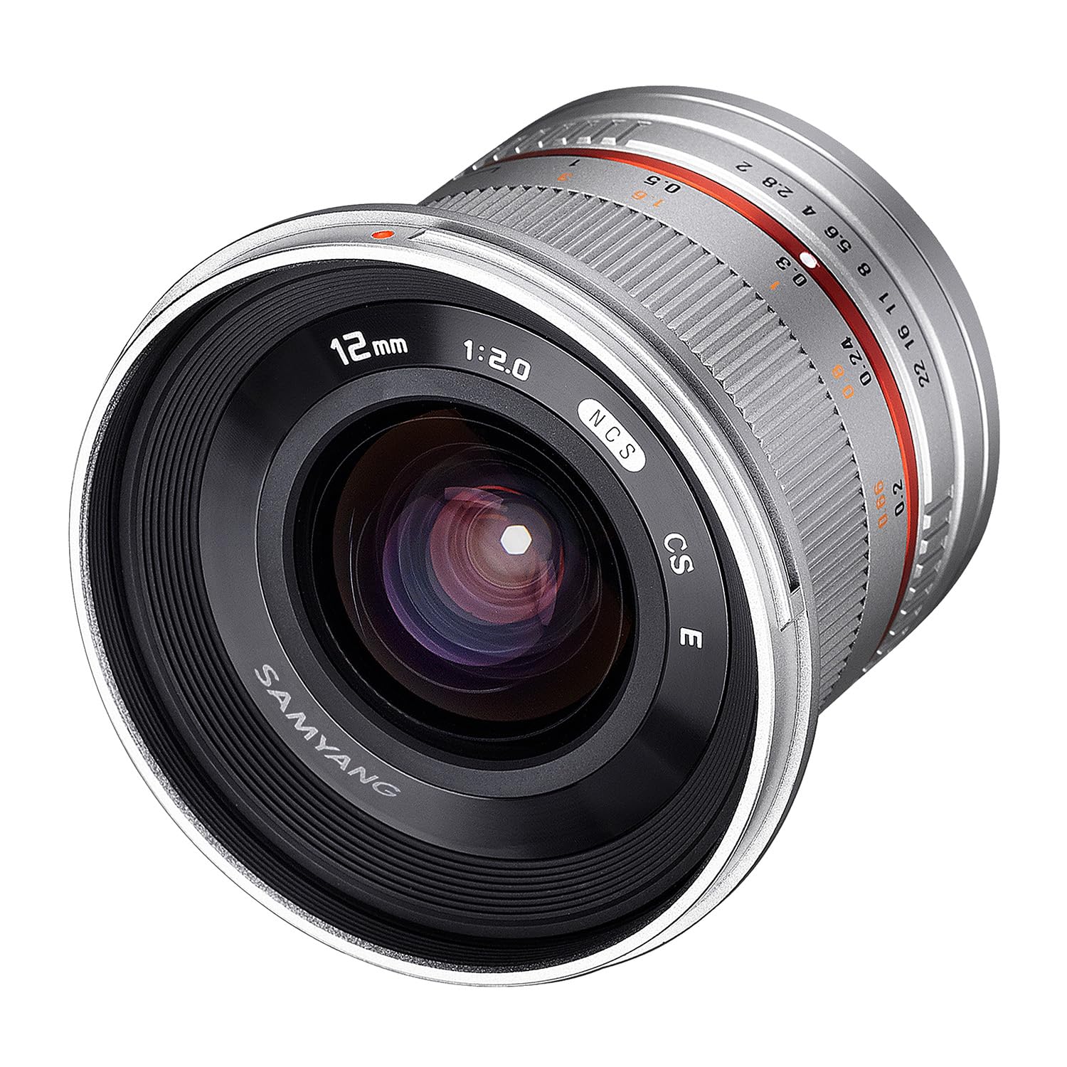 F2.0 12mm Samyang Manual Focus Lens for Fuji X Silver — image 1