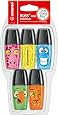 Surligneurs STABILO BOSS MINI Pastel - Lot De 6 - Format Pocket - Anti-Séchage