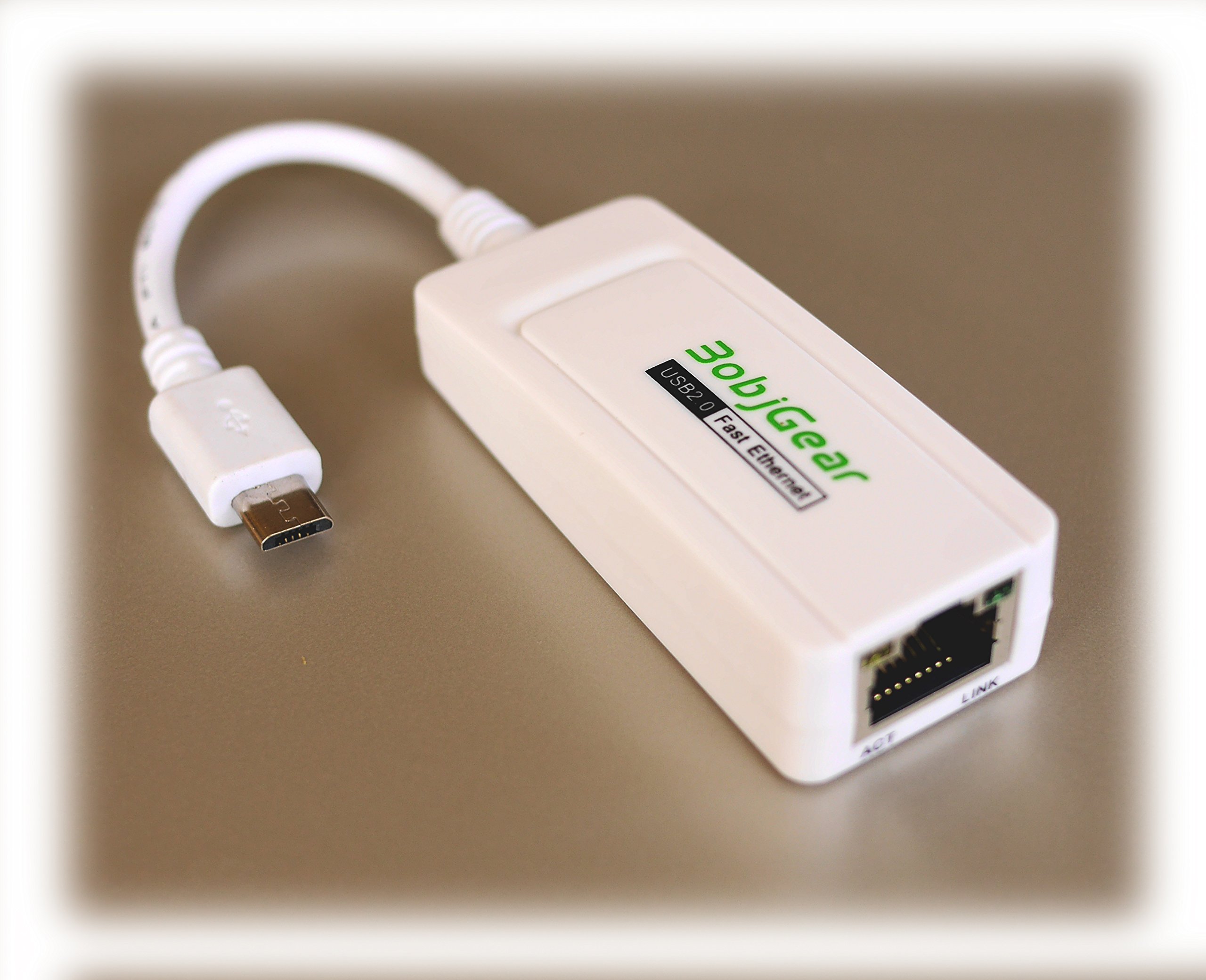 BobjGear MicroUSBOTG to RJ45 Compact Fast Adapter for