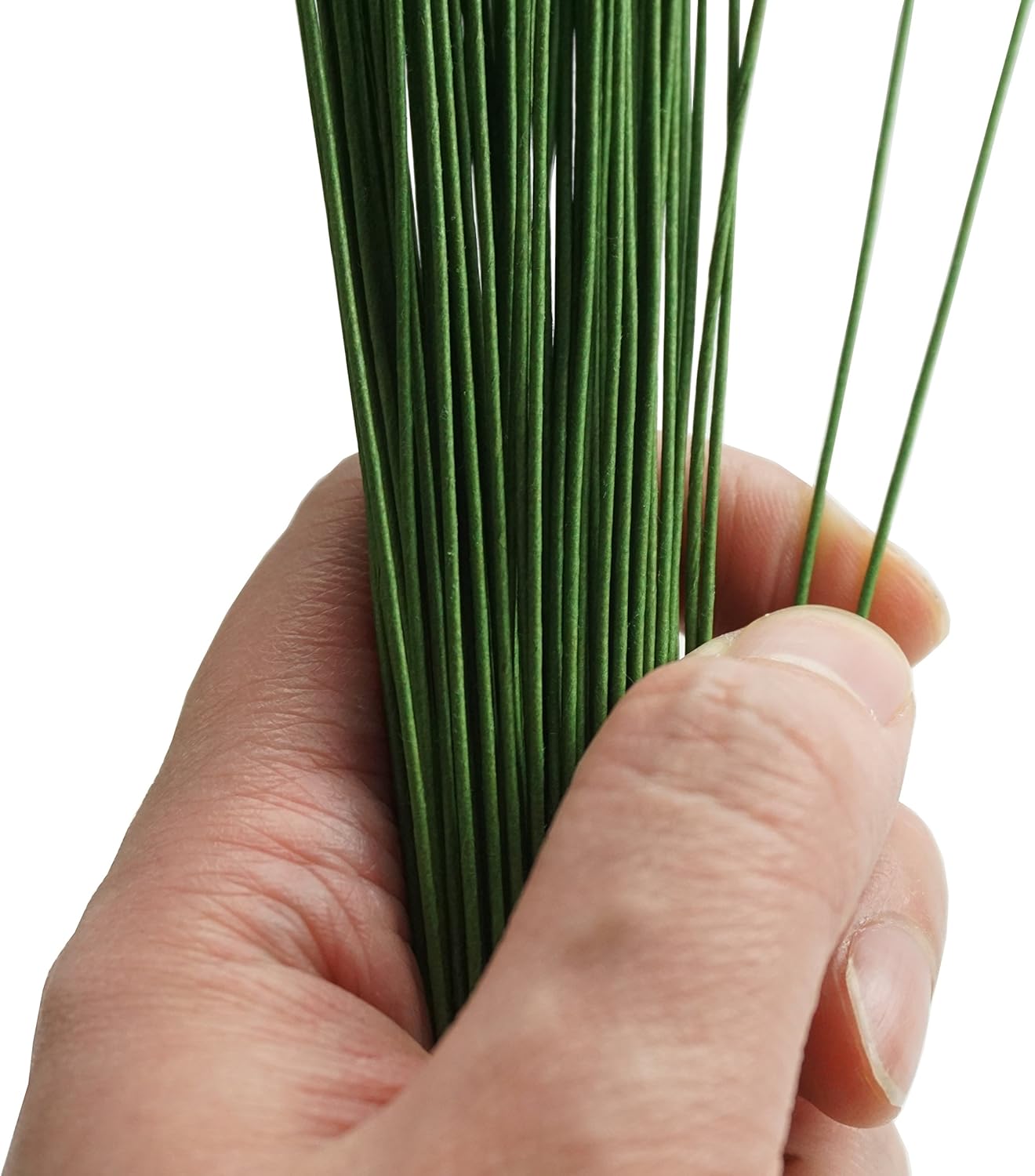 Green Crafting Floral Stem Wire 14 Inch 18 Gauge for Handcrafts 100