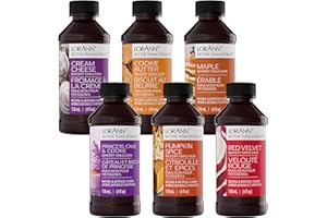 LorAnn Baker’s Secret Bakery Emulsion Variety Pack 118ml (Pack of 6) – Cream Cheese, Cookie Butter, Maple, Princess Cake & Co