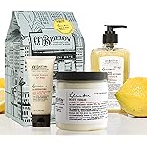 C.O. Bigelow Apothecary Trio Bath & Body Care Gift Set, Lemon Soap, Lemon Hand Treatment & Body Cream, Liquid Hand Wash & Moisturizing Lotions, Set of 3