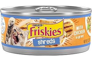 Purina Friskies Shreds With Chicken in Wet Cat Food Gravy - (Pack of 24) 5.5 oz. Cans