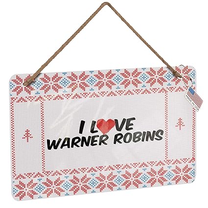 Amazon Com Neonblond Metal Sign I Love Warner Robins Vintage