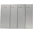 Jewboer 4 Pieces Diamond Sharpening Stone Set,Diamond Lapping Plate Coarse/Medium/Fine Grit Sharpener,400/600/1000/1200 Grit
