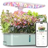 LetPot LPH-Air Hydroponics Growing System Kits, APP &amp; WiFi Controlled Smart Indoor Garden with Adjustable 24W Grow Light Full Spectrum, 10 Pods Planter Indoor Gardening for Gifts, Kitchen, Vegetable