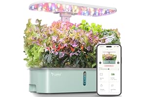 LetPot LPH-Air Hydroponics Growing System Kits, APP & WiFi Controlled Smart Indoor Garden with Adjustable 24W Grow Light Full Spectrum, 10 Pods Planter Indoor Gardening for Gifts, Kitchen, Vegetable