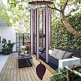 TESECU Sympathy Wind Chimes for Outside Deep Tone, Memorial Loss of a Loved, Large Wind Chimes with 6 Thicken Tubes & Hook, Outdoor Gifts Mother, Garden Decor