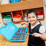 A-Star 25 Note Glockenspiel Xylophone with Blue Case and Two Beaters view 4