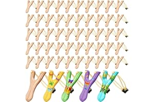 Shappy Wooden Slingshot Toy Hunting with Rubber Band Wood Slingshots for Adults Shooting Catapult Game Outdoor Sports Camping Hiking