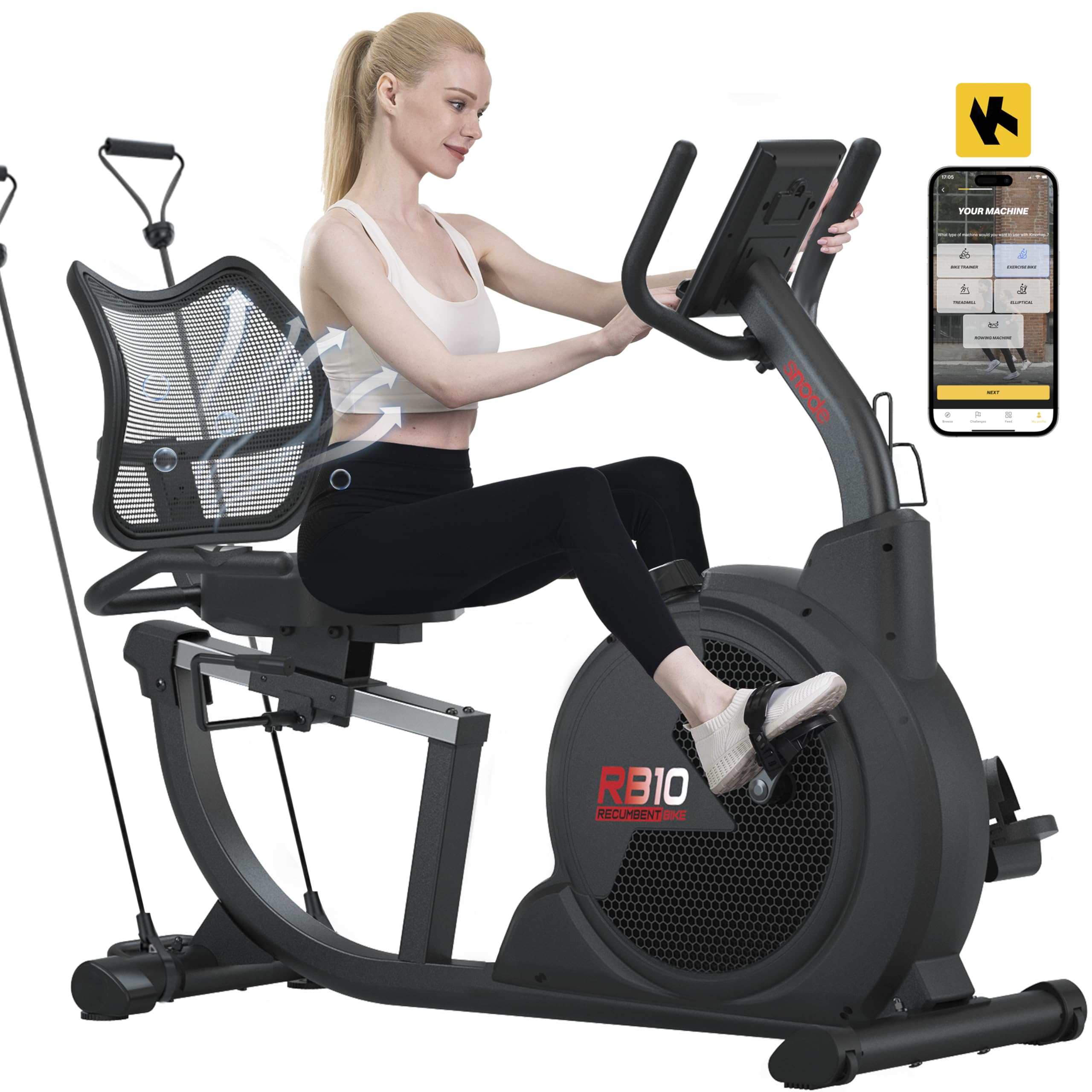 Elliptical Exercise Machine Niceday Recumbent Bike – 400LB