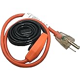 Frost King HC3A Automatic Electric Heat Kit Heating Cables, 3 Feet, Black