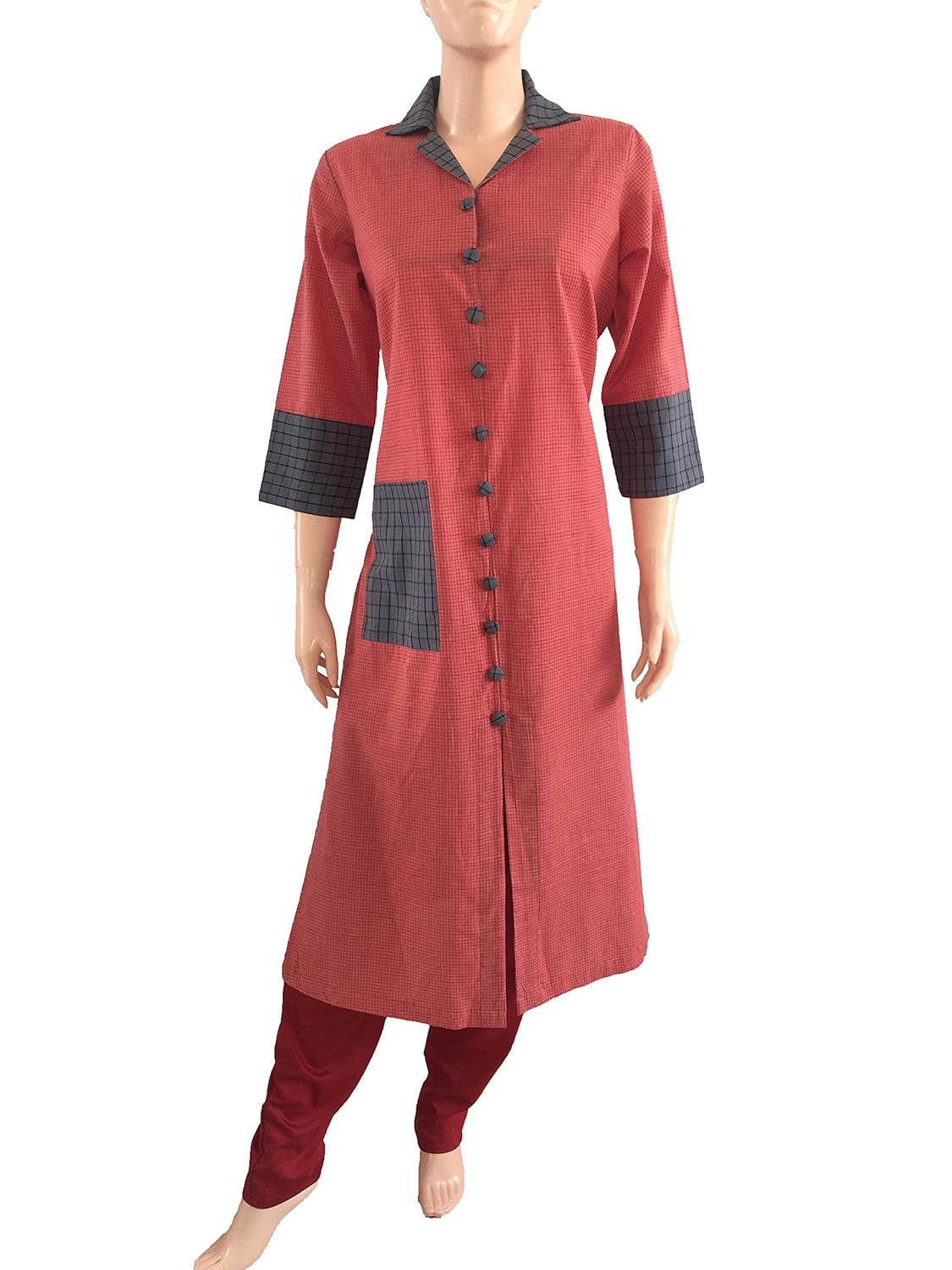 Coat collar neck kurti Clearance