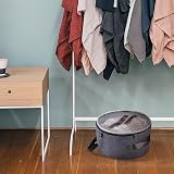 Ohiyoo Large Round Felt Hat Box Storage Foldable Hat Carrier for Hats Toys view 8