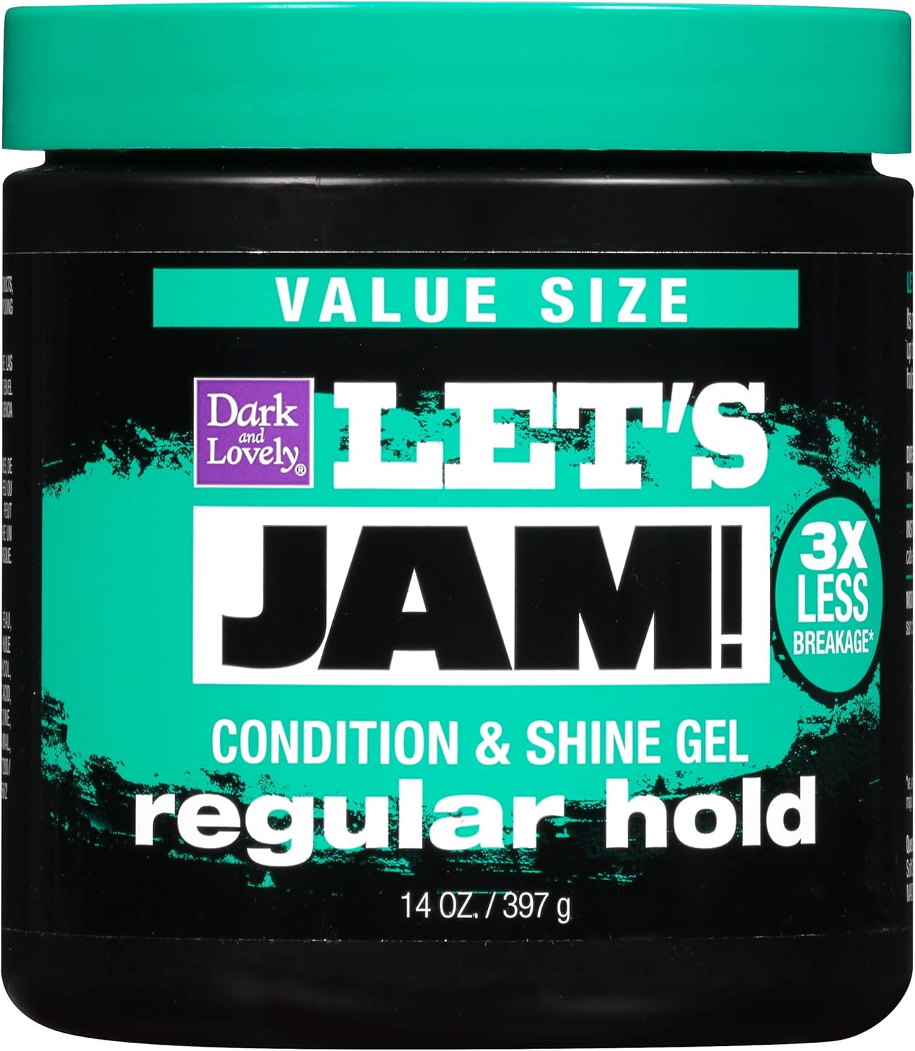 Lets Jam Condition and Shine Hair Gel, Regular Hold 397 g/14 oz Amazon