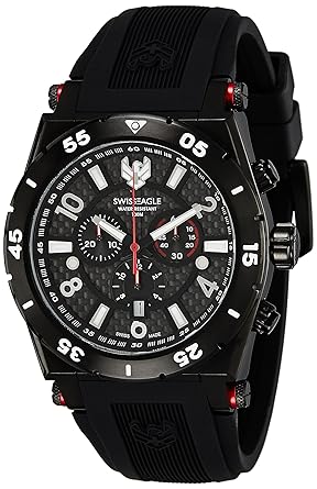Swiss Eagle Analog Black Dial Mens Watch-SE-9076-05