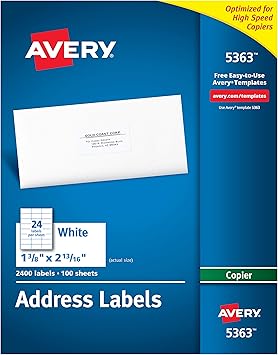 amazon avery address labels